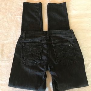 Mens Habitual Dark Jeans, Straight Leg, Size 29